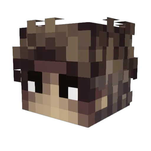 sOkae Minecraft avatar head, 3D render