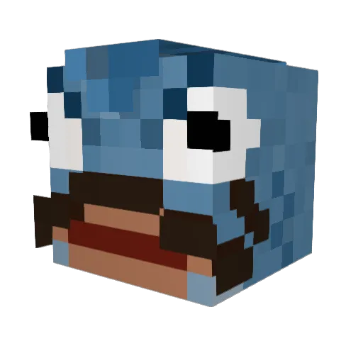sOmyara Minecraft avatar head, 3D render