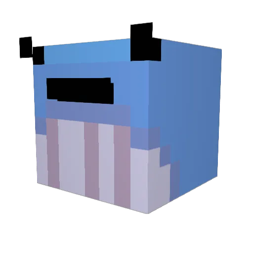sPUD42AG Minecraft avatar head, 3D render