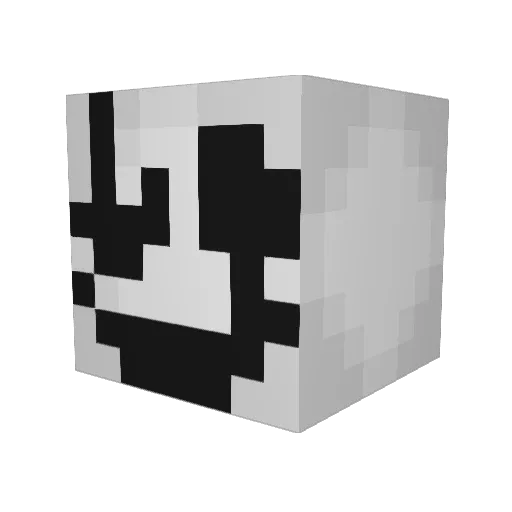 sPorkins Minecraft avatar head, 3D render