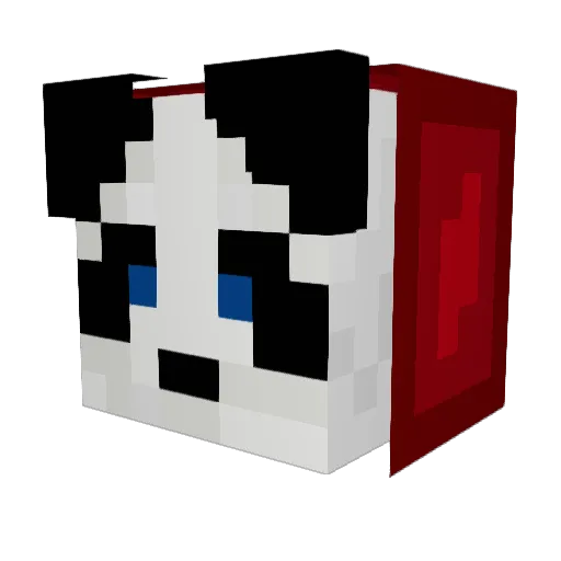 sQifzy Minecraft avatar head, 3D render