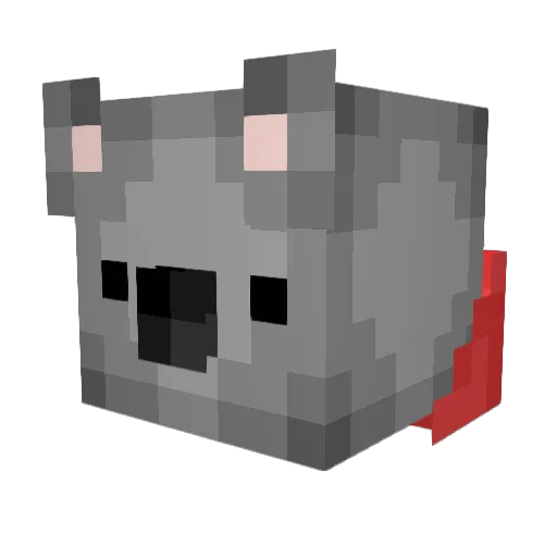 sQilluX Minecraft avatar head, 3D render