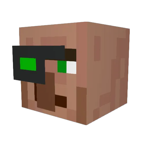 sQuidsucker Minecraft avatar head, 3D render