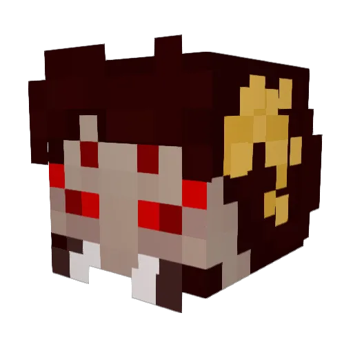 sRelapsed Minecraft avatar head, 3D render