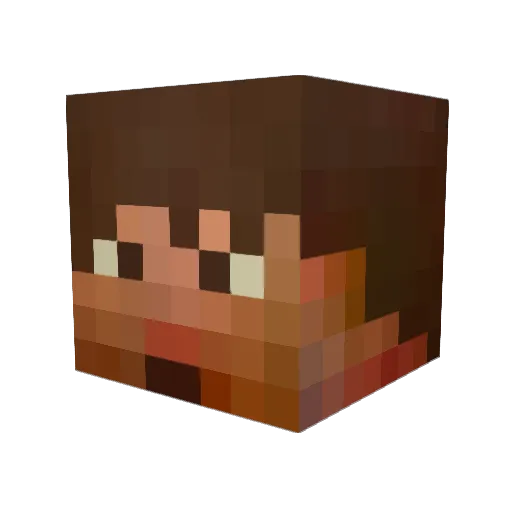sSIONISs Minecraft avatar head, 3D render