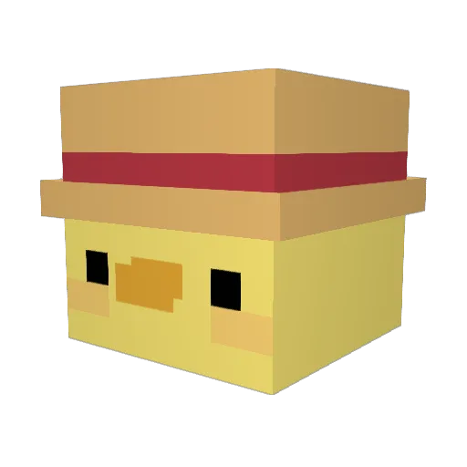 sSandoli Minecraft avatar head, 3D render