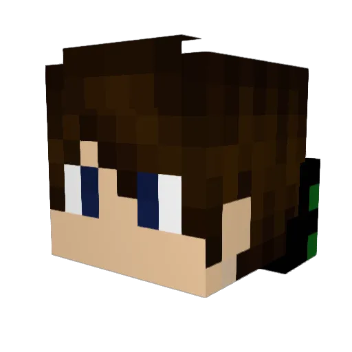 sSevero Minecraft avatar head, 3D render
