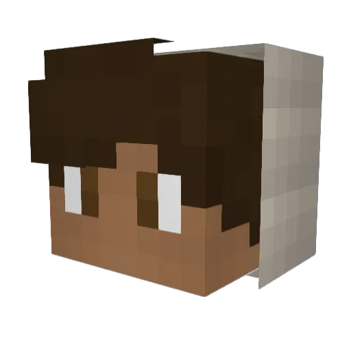 sSvpreme Minecraft avatar head, 3D render
