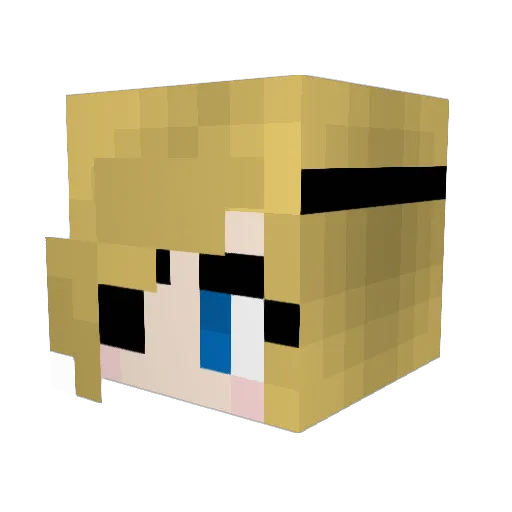 sTaYxXbRuTaL Minecraft avatar head, 3D render