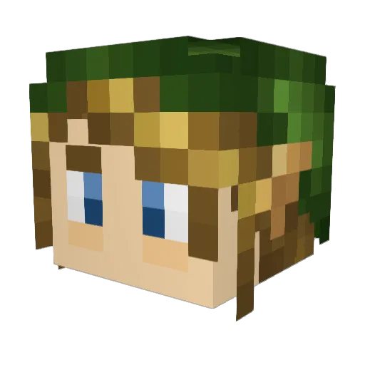 sTiLlbIrTh Minecraft avatar head, 3D render