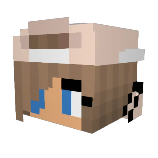 sUbMaRiA Minecraft avatar head, 3D render
