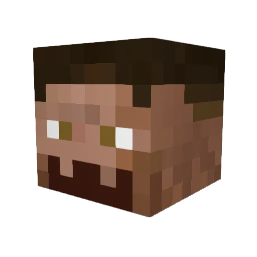 sUniX_cYcLic Minecraft avatar head, 3D render