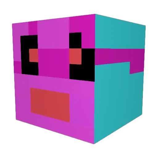 sUperpUgGrace Minecraft avatar head, 3D render