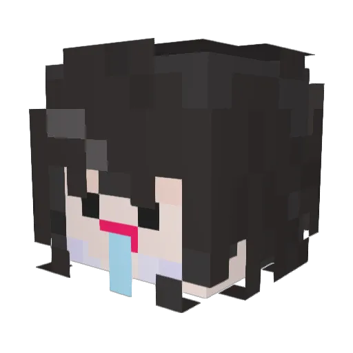 sUwOn_V Minecraft avatar head, 3D render