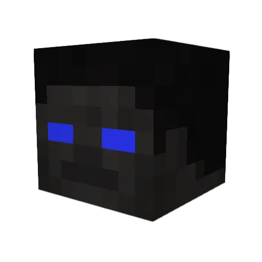 sValak Minecraft avatar head, 3D render