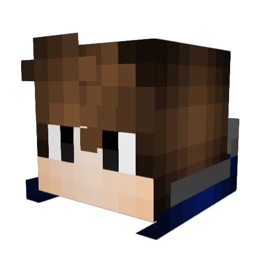 s_USSR Minecraft avatar head, 3D render