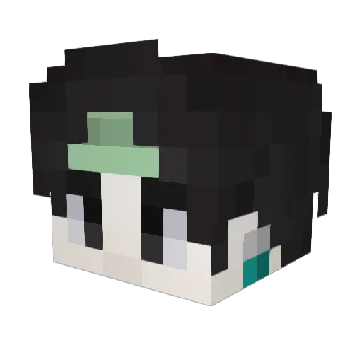 s_a_v_1_o Minecraft avatar head, 3D render