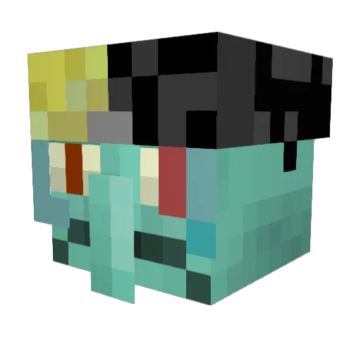 s_abyss Minecraft avatar head, 3D render