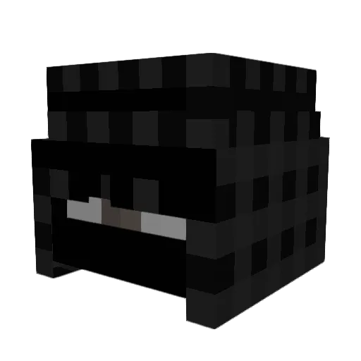 s_classified Minecraft avatar head, 3D render