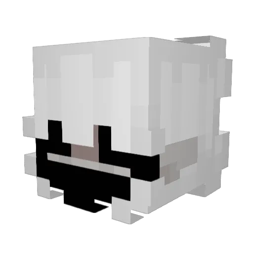 s_dist Minecraft avatar head, 3D render