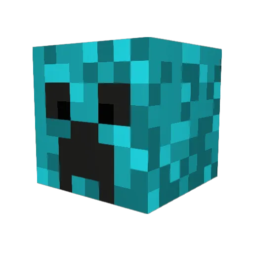 s_k_8 Minecraft avatar head, 3D render