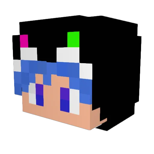 s_kn Minecraft avatar head, 3D render