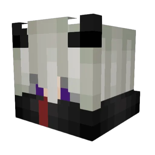 s_ltQ8 Minecraft avatar head, 3D render