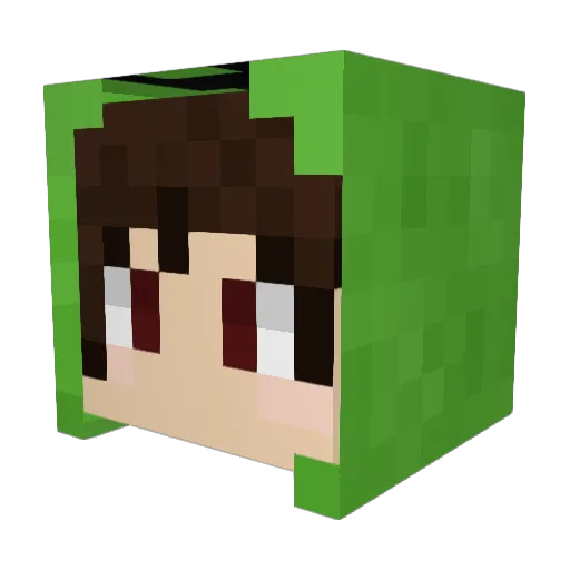 s_ot10 Minecraft avatar head, 3D render