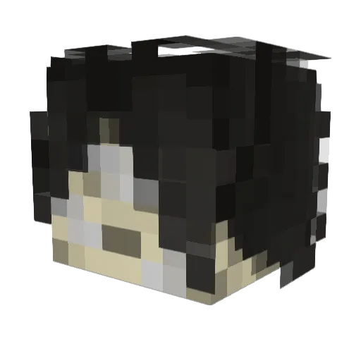 s_pauline Minecraft avatar head, 3D render