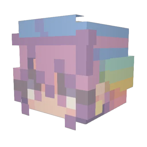 s_qwe Minecraft avatar head, 3D render