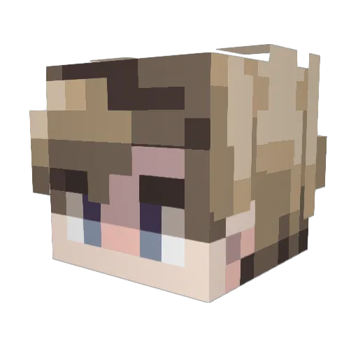 s_solution Minecraft avatar head, 3D render