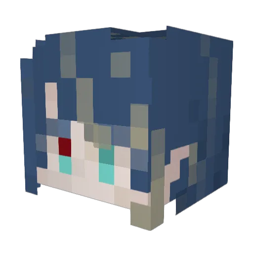 s_ya89 Minecraft avatar head, 3D render