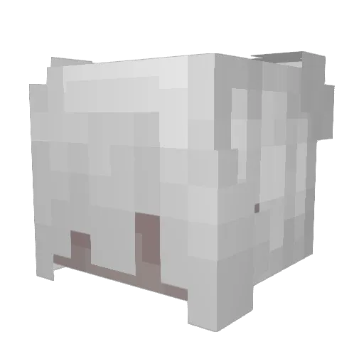 sa1ch1k Minecraft avatar head, 3D render