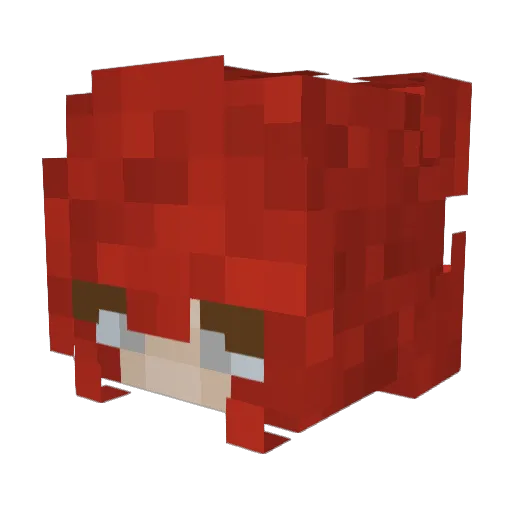 sa1iva Minecraft avatar head, 3D render