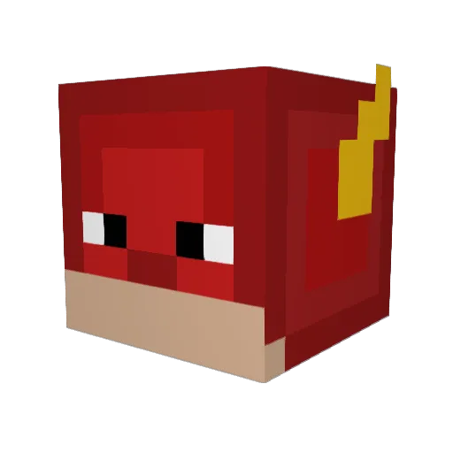 sa1va Minecraft avatar head, 3D render