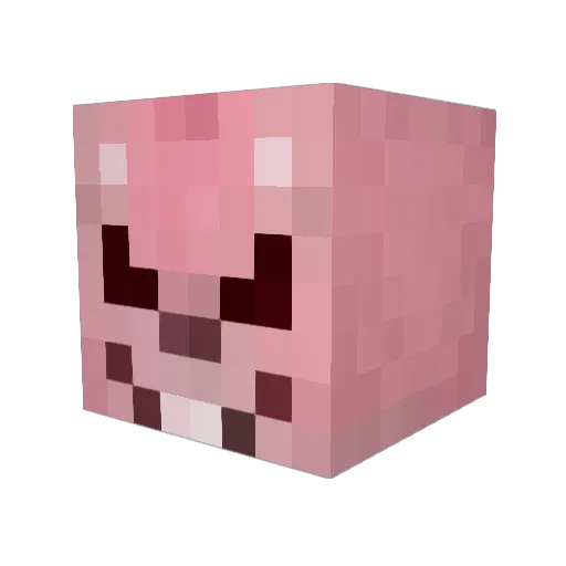 sa_baek Minecraft avatar head, 3D render