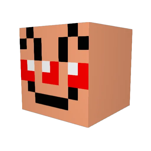saaaaeki Minecraft avatar head, 3D render