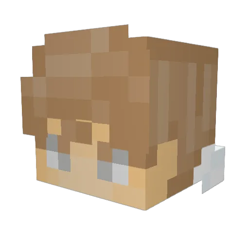 saabaero Minecraft avatar head, 3D render