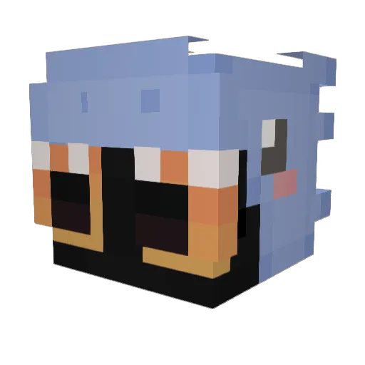 saaby_ Minecraft avatar head, 3D render