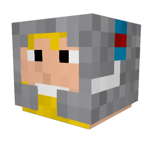 saaft Minecraft avatar head, 3D render