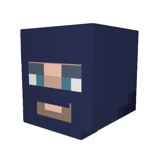 saak5 Minecraft avatar head, 3D render