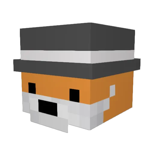 saamnbut Minecraft avatar head, 3D render