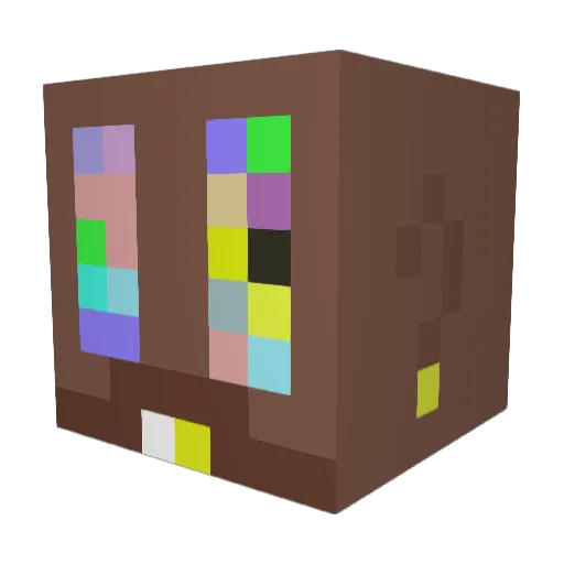 saandeerss Minecraft avatar head, 3D render
