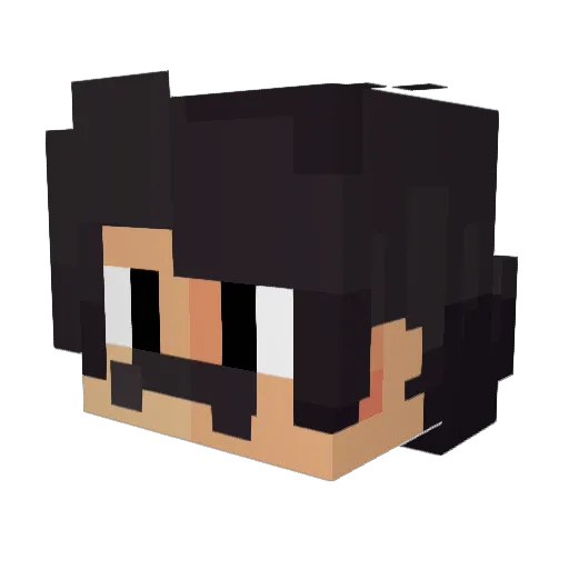 saangui Minecraft avatar head, 3D render