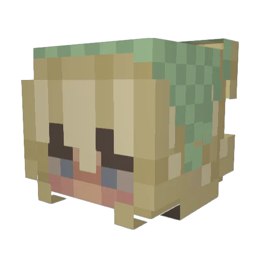 saar3005 Minecraft avatar head, 3D render