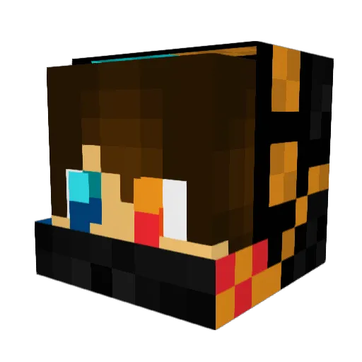 saatvikchopra Minecraft avatar head, 3D render