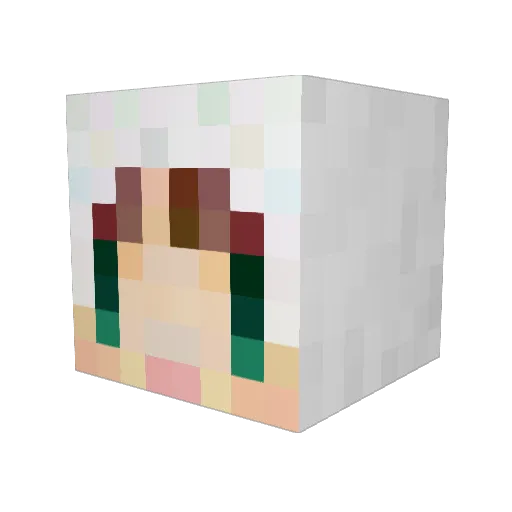 saaya909 Minecraft avatar head, 3D render