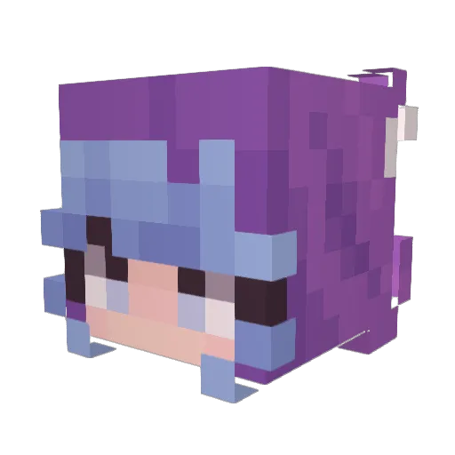 saayca Minecraft avatar head, 3D render