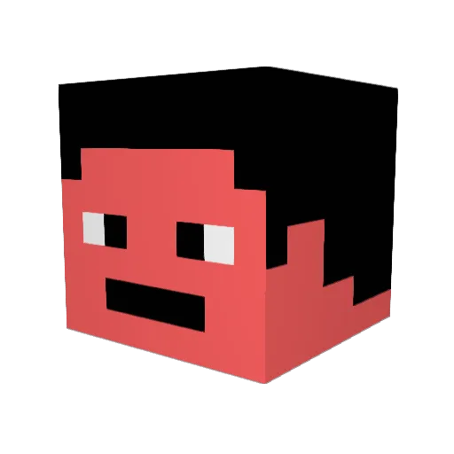 saba187 Minecraft avatar head, 3D render