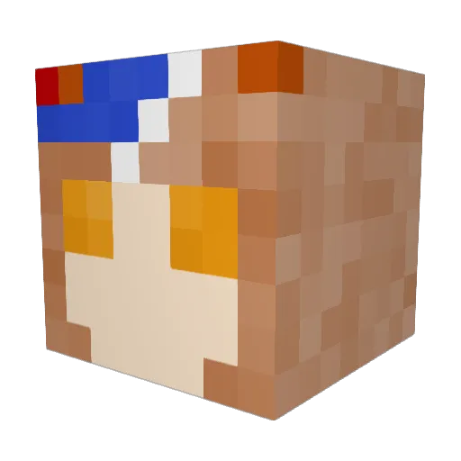 saba38 Minecraft avatar head, 3D render